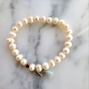 Fresh water pearl bracelet, one size